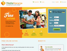 Tablet Screenshot of medianaranja.com